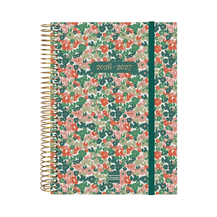 Finocam Espiral Agenda Internacional - 18 Meses - 2 Dias por Pagina - Formato E10 - 155x212mm - Tapas de Polipropileno - Papel de 70g/m2 - Esquinas Mi