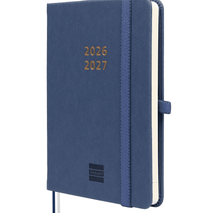 Finocam Minimal Agenda de Tapa Dura Internacional - 18 Meses - Semana Vista Horizontal - Formato M3 - 100x150mm - Papel Crema de 80g/m2 - Bolsillo Int 1