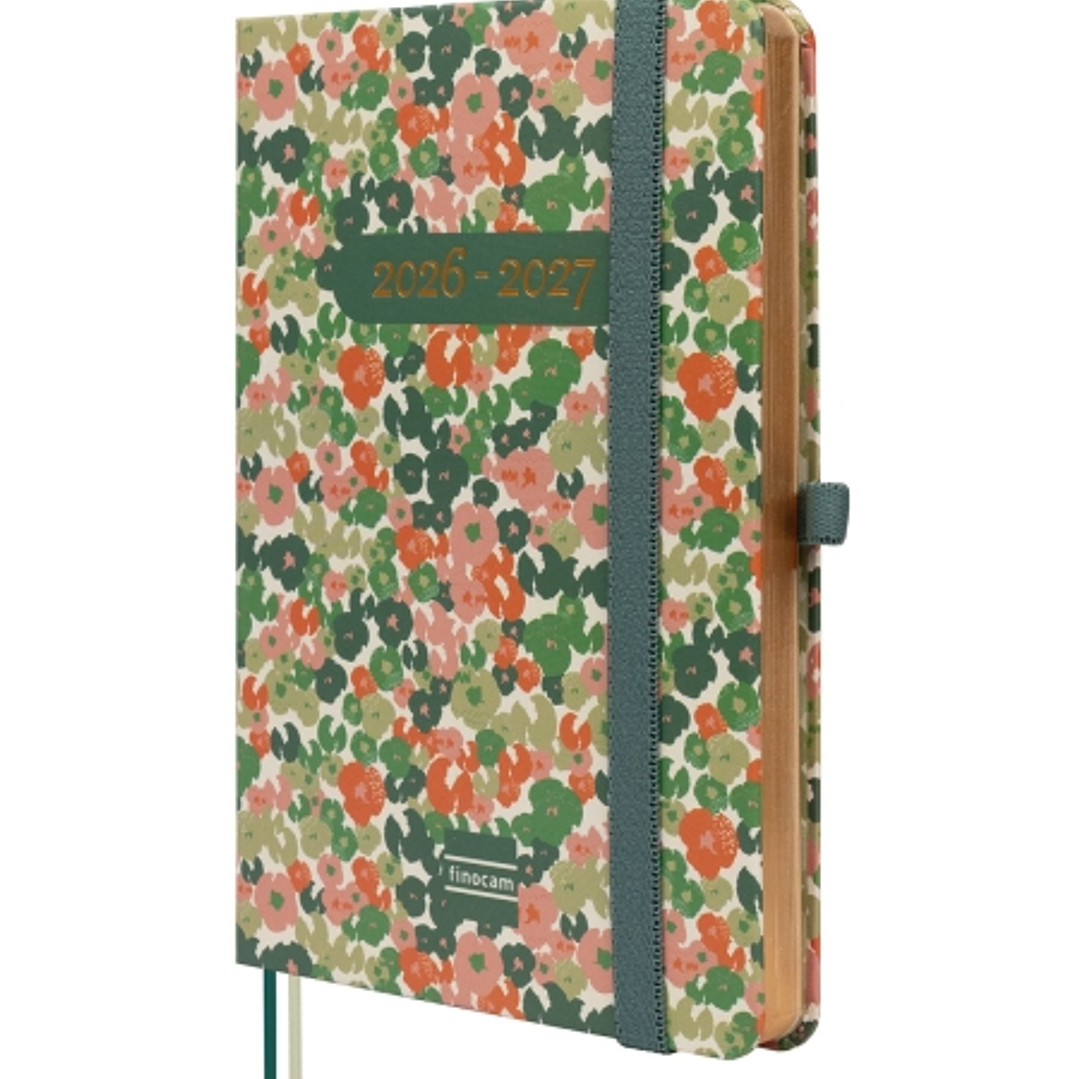 Finocam Minimal Agenda de Tapa Dura Internacional - 18 Meses - Semana Vista Horizontal - Formato M3 - 100x150mm - Papel Crema de 80g/m2 - Bolsillo Int 1
