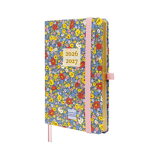 Finocam Minimal Agenda de Tapa Dura Internacional - 18 Meses - Semana Vista Horizontal - Formato M3 - 100x150mm - Papel Crema de 80g/m2 - Bolsillo Int