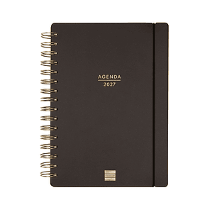 Finocam Haiku Agenda de Espiral - 16 Meses - Semana Vista Horizontal - Formato E10 - 155x212mm - Tapa Dura - Papel de 95g/m2 - Cierre con Goma Elastic