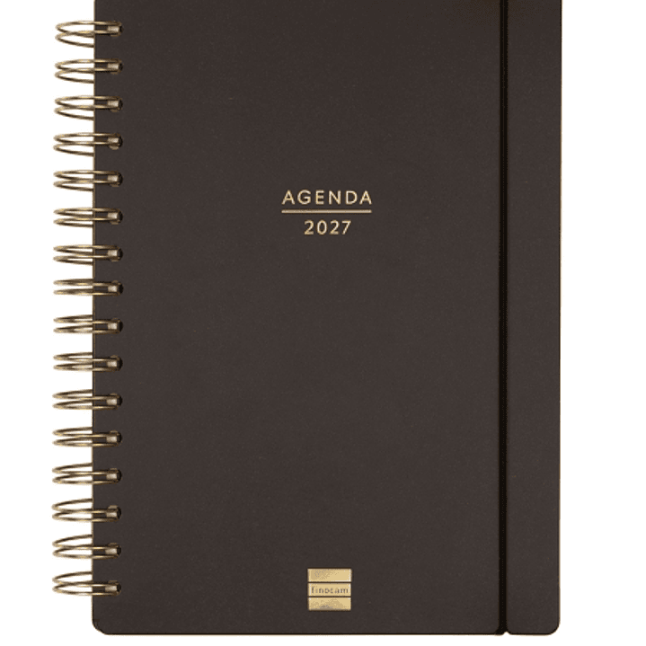 Finocam Haiku Agenda de Espiral - 16 Meses - Semana Vista Horizontal - Formato E10 - 155x212mm - Tapa Dura - Papel de 95g/m2 - Cierre con Goma Elastic 1