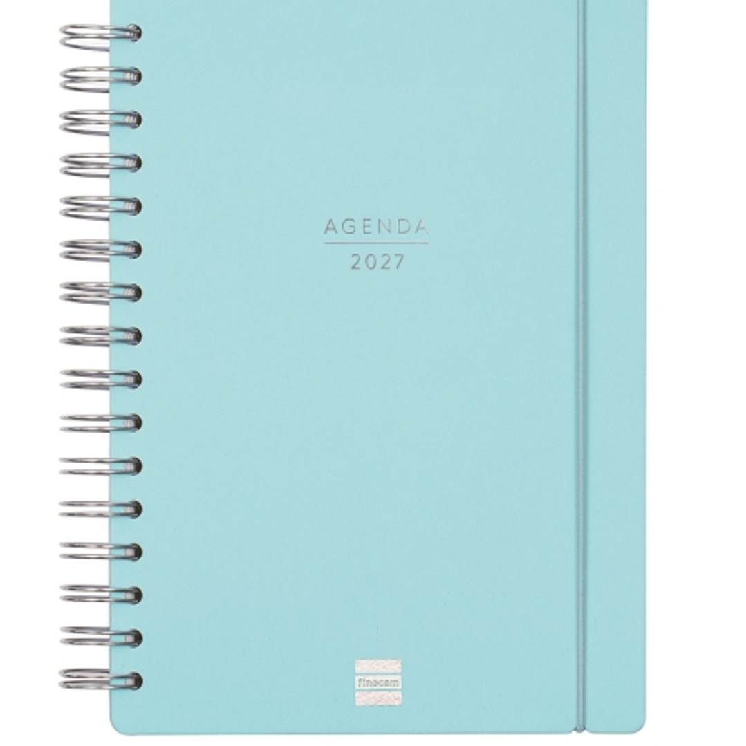 Finocam Haiku Agenda de Espiral en Catalan - 16 Meses - Semana Vista Horizontal - Formato E10 - 155x212mm - Tapa Dura - Papel de 95g/m2 - Cierre con G 1