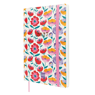 Finocam Dotted Agenda de Tapa Flexible Internacional - 16 Meses - Semana Vista Horizontal - Formato Y10 - 140x204mm - Papel de 80g/m2 - Esquinas Micro