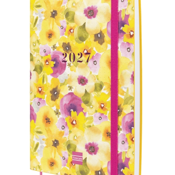 Finocam Dotted Agenda de Tapa Flexible Internacional - 16 Meses - Semana Vista Horizontal - Formato Y10 - 140x204mm - Papel de 80g/m2 - Esquinas Micro 1