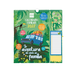 Finocam Sep Calendario de Pared - 16 Meses - Mes Vista - Formato Plus - 215x325mm - Espiral Doble Metalica - Papel de 140g/m2 - Espacio para Notas - A