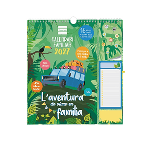 Finocam Sep Calendario de Pared en Catalan - 16 Meses - Mes Vista - Formato Plus - 215x325mm - Espiral Doble Metalica - Papel de 140g/m2 - Espacio par