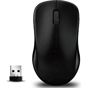 Rapoo 1620 Raton Inalambrico - 2.4GHz - 1000 DPI - Autonomia 9 Meses - Color Negro