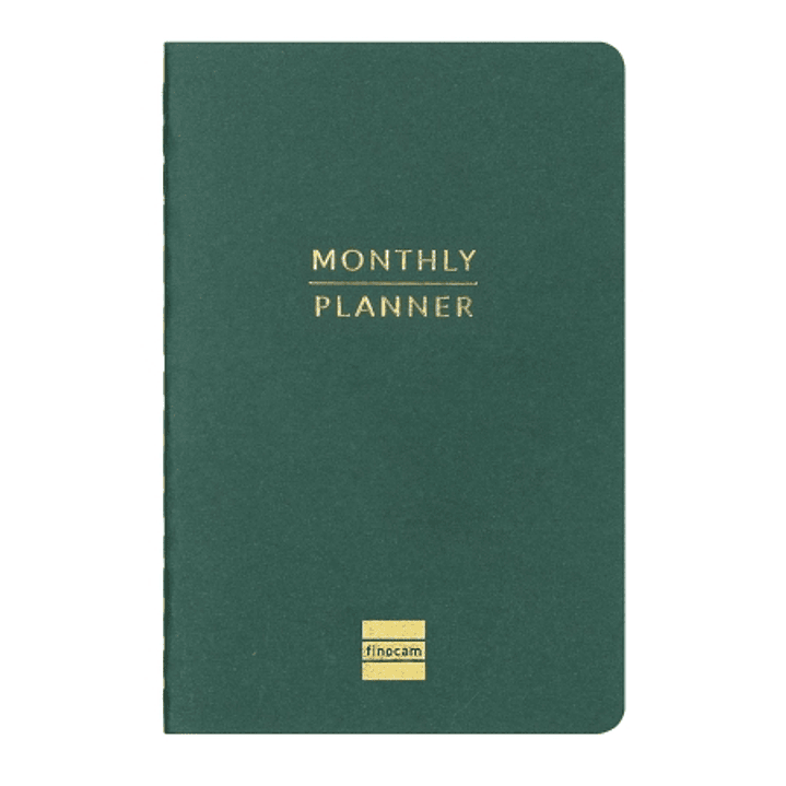 Finocam Haiku Planificador sin Fechar - Internacional - Mes Vista - Formato M3 - 100x150mm - Papel de 95g/m2 - Hojas con Punteado - 16 Meses - Color V 1