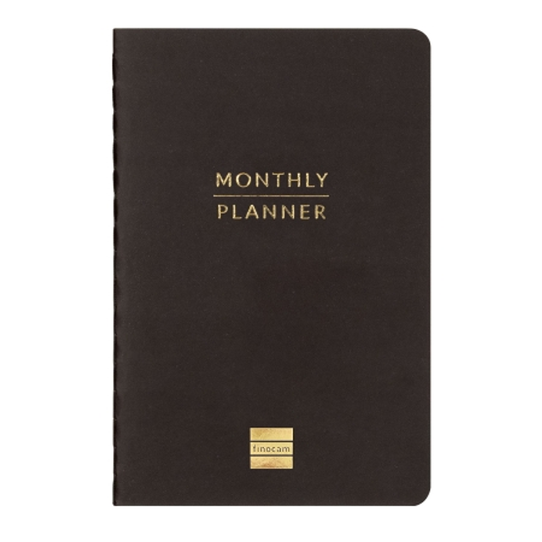 Finocam Haiku Planificador sin Fechar - Internacional - Mes Vista - Formato M3 - 100x150mm - Papel de 95g/m2 - Hojas con Punteado - 16 Meses - Color N 1