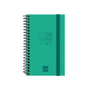 Finocam Espir Agenda Escolar 26/27 en Catalan - Semana Vista Horizontal - Formato E3 - 79x127mm - Tapas de Polipropileno - Papel de 80g/m2 - Espiral -