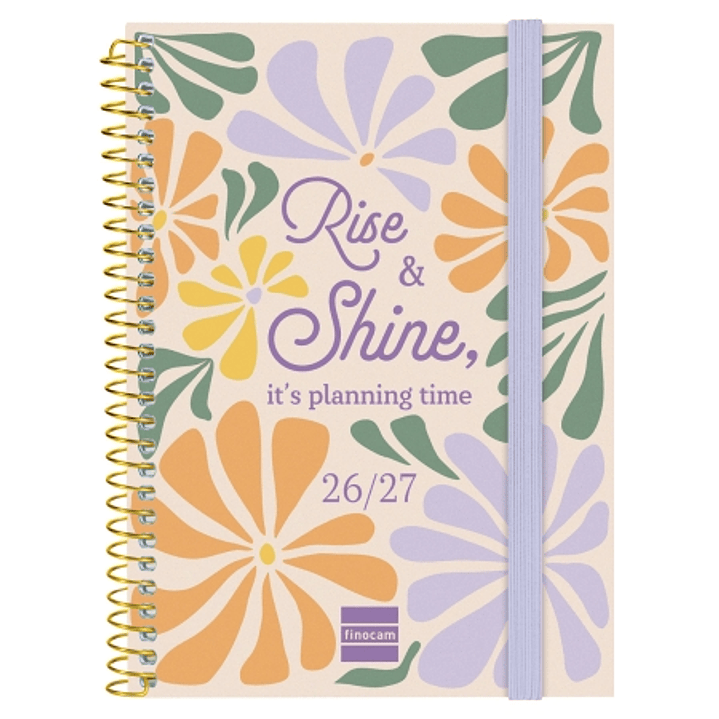 Finocam Secundaria Agenda Escolar 26/27 en Catalan - Semana Vista Horizontal - Formato 8º - 120x164mm - Tapas de Polipropileno - Papel de 80g/m2 - Esp 1