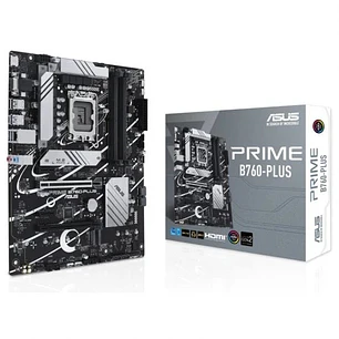 Asus Prime B760-Plus Placa Base Intel 1700 - HDMI, VGA, PCIe 5.0, M2, 4x Sata III, USB 2.0, 3.2, RJ-45, DisplayPort