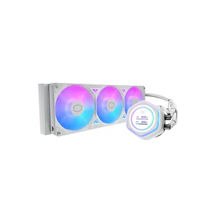 Cooler Master Masterliquid 360 Atmos II LCD ARGB Kit de Refrigeracion Liquida - Ventiladores Preinstalados - Dual Chamber - Pantalla de 2.1