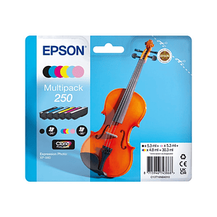 Epson 250 Pack de 6 Cartuchos de Tinta Originales - C13T16N84010