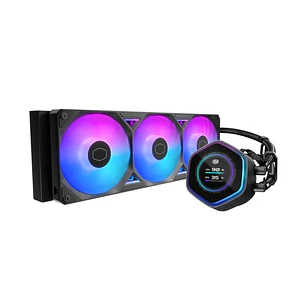 Cooler Master Masterliquid 360 Atmos II LCD ARGB Kit de Refrigeracion Liquida - Ventiladores Preinstalados - Dual Chamber - Pantalla de 2.1