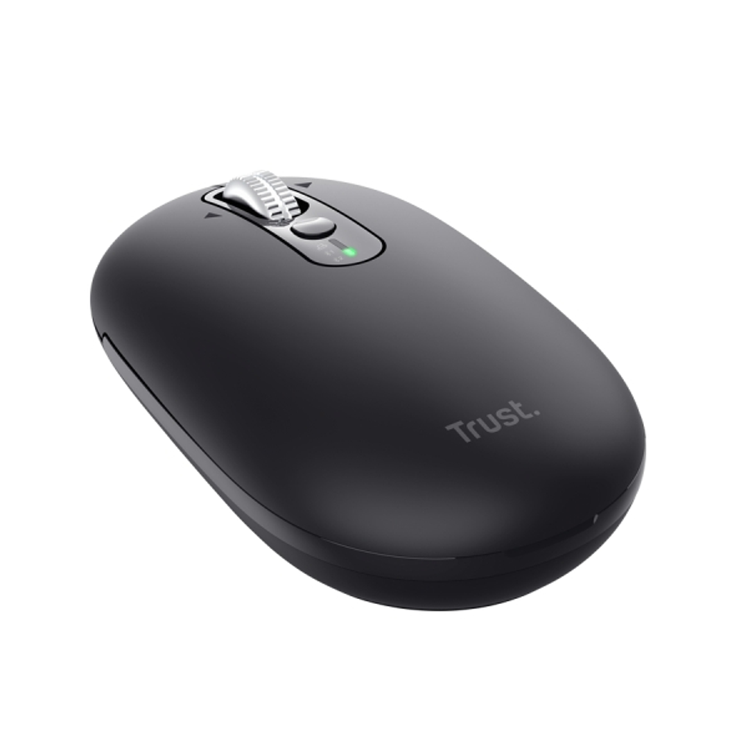 Trust Seron Raton Inalambrico - Ajustable hasta 3200dpi - Bluetooth - Recargable - Clic Silencioso - Receptor USB-C - Multiplataforma - 31x62x111mm -  1