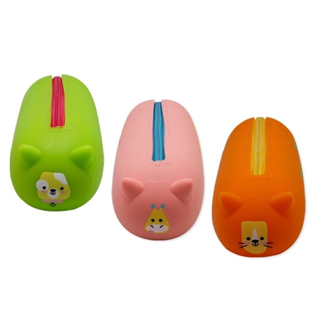Bismark Animals Portatodo de Silicona Squeezy - 1 Compartimento - 3 Diseños Diferentes 1