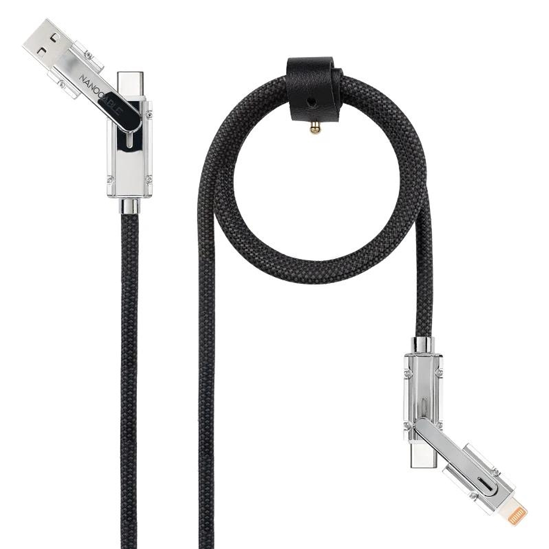 Nanocable Cable USB-C+USB-A/M LIGHTNING+USB-C/M 1M 1