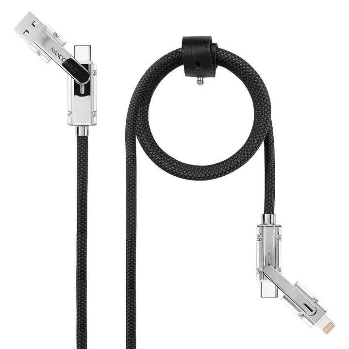 Nanocable Cable USB-C+USB-A/M LIGHTNING+USB-C/M 1M 1