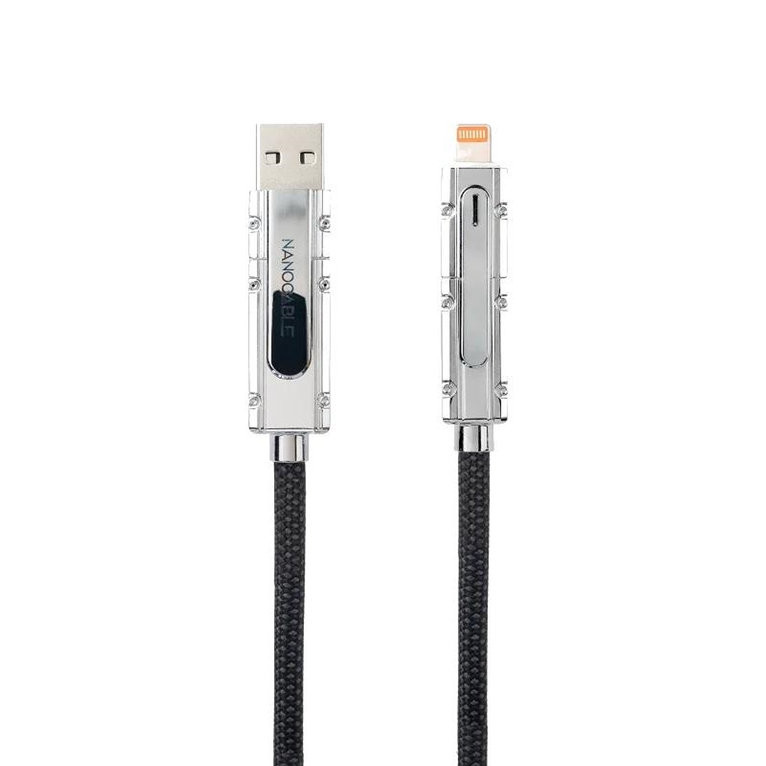 Nanocable Cable USB-C+USB-A/M LIGHTNING+USB-C/M 2M 1