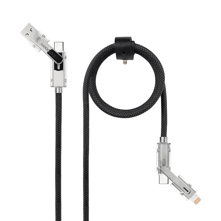 Nanocable Cable USB-C+USB-A/M LIGHTNING+USB-C/M 2M 3