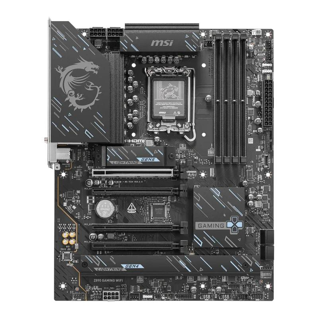 MSI Placa Base Z890 GAMING WIFI DDR5 ATX LGA1851 2
