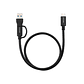 Nanocable Cable USB-C+USB-A/USB-C 3.2 GEN2 3 M - Miniatura 1