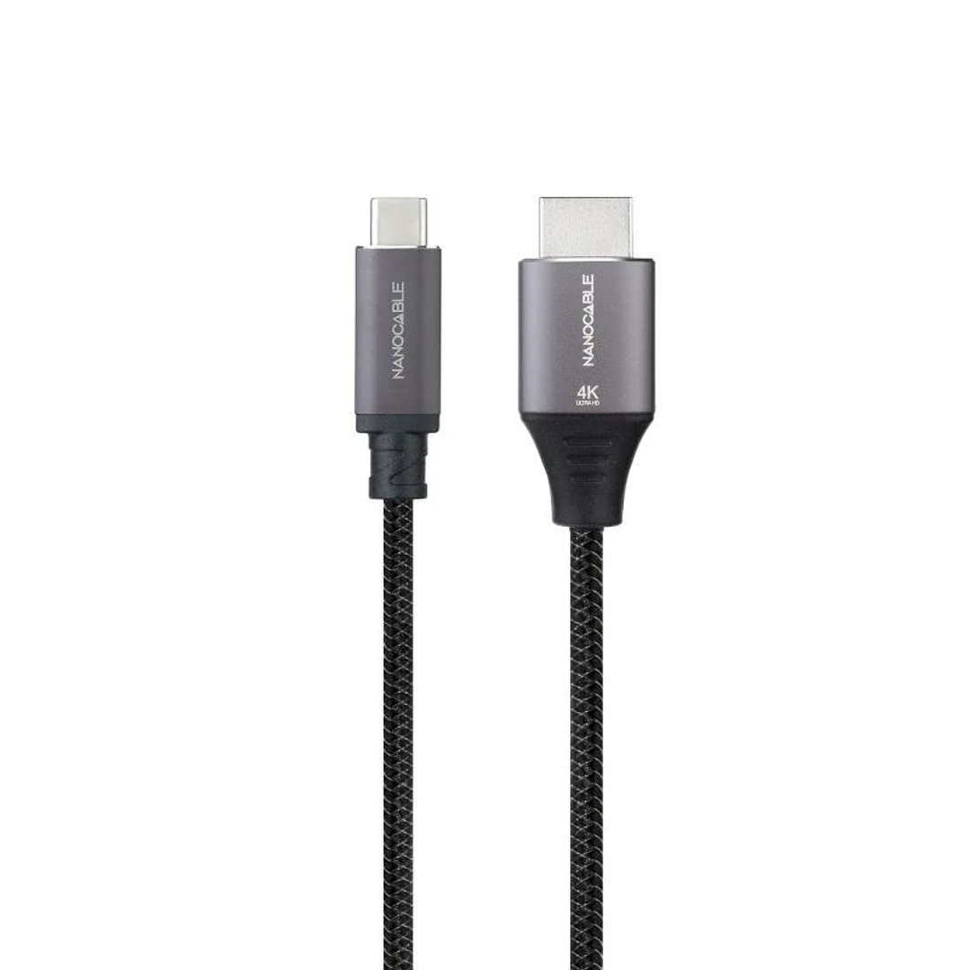 Nanocable Cable USB-C/M -HDMI/M 2.0 4K 60Hz 1.8M 1