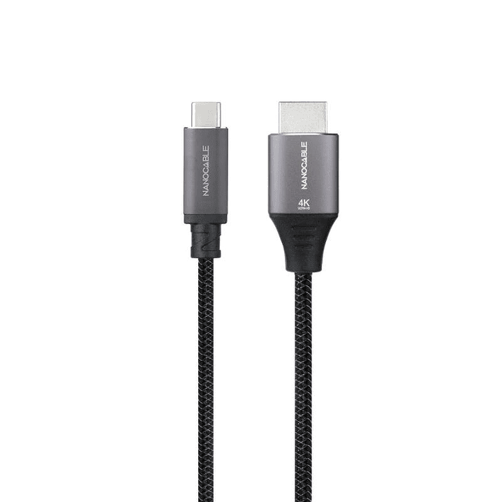 Nanocable Cable USB-C/M -HDMI/M 2.0 4K 60Hz 1.8M 1