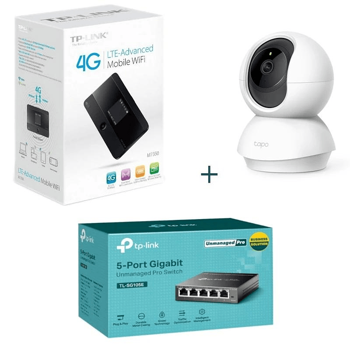 TP-Link Bundle M7350+SG105E+TC72 1