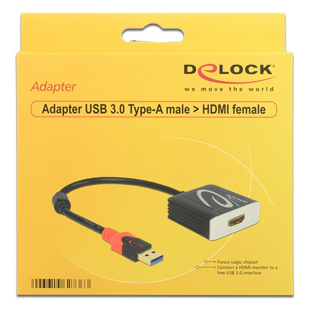 Delock Adaptador USB 3.0 tipo-a Macho/ Hdmi Hembra 2