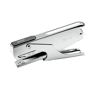 Novus B 38 Grapadora de Tenaza - Hasta 40 Hojas - Para Grapas 24/6-24/8 y 26/6-26/8 - Grapado Temporal y Permanente - Color Cromado