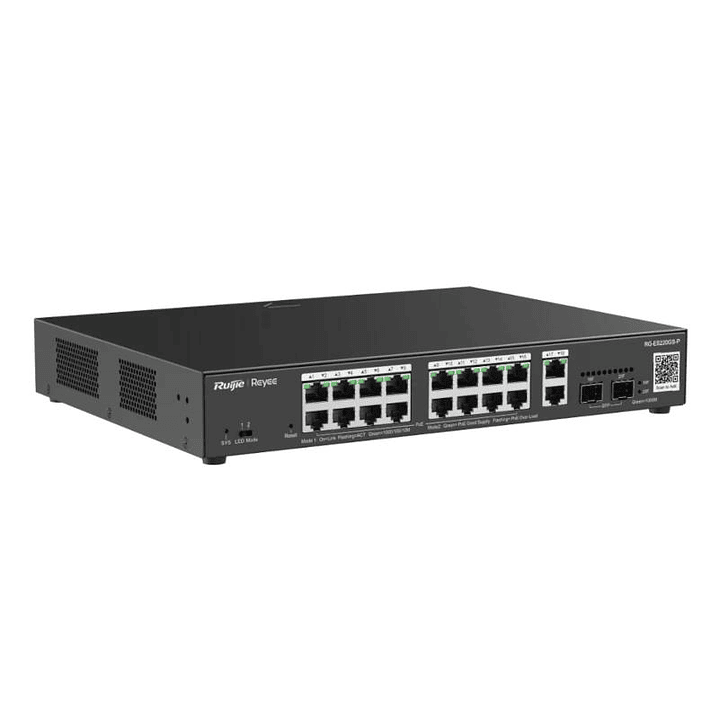 Reyee 20-Port Gigabit Smart POE Switch, 16 PoE/POE 2