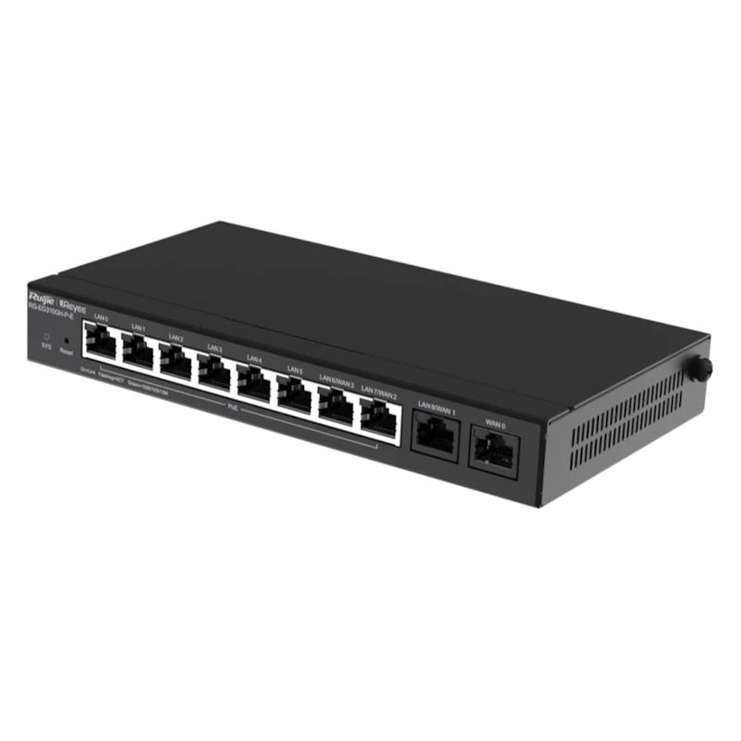 Reyee Desktop 10-port full gigabit router, providi 3
