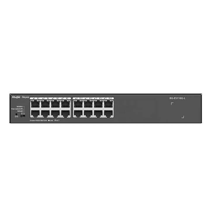 Reyee 16-Port Gigabit unmanaged Switch, 16 Gigabit 1