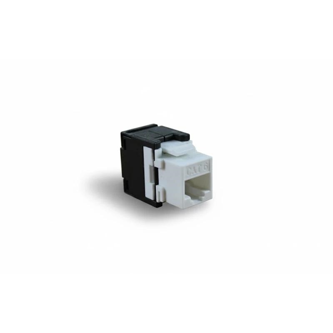 2LAN Conector RJ45 CAT.6 UTP Hembra TOOLESS 180º. 1