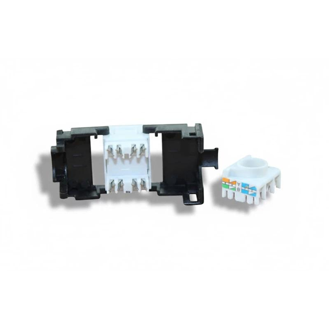 2LAN Conector RJ45 CAT.6 UTP Hembra TOOLESS 180º. 3