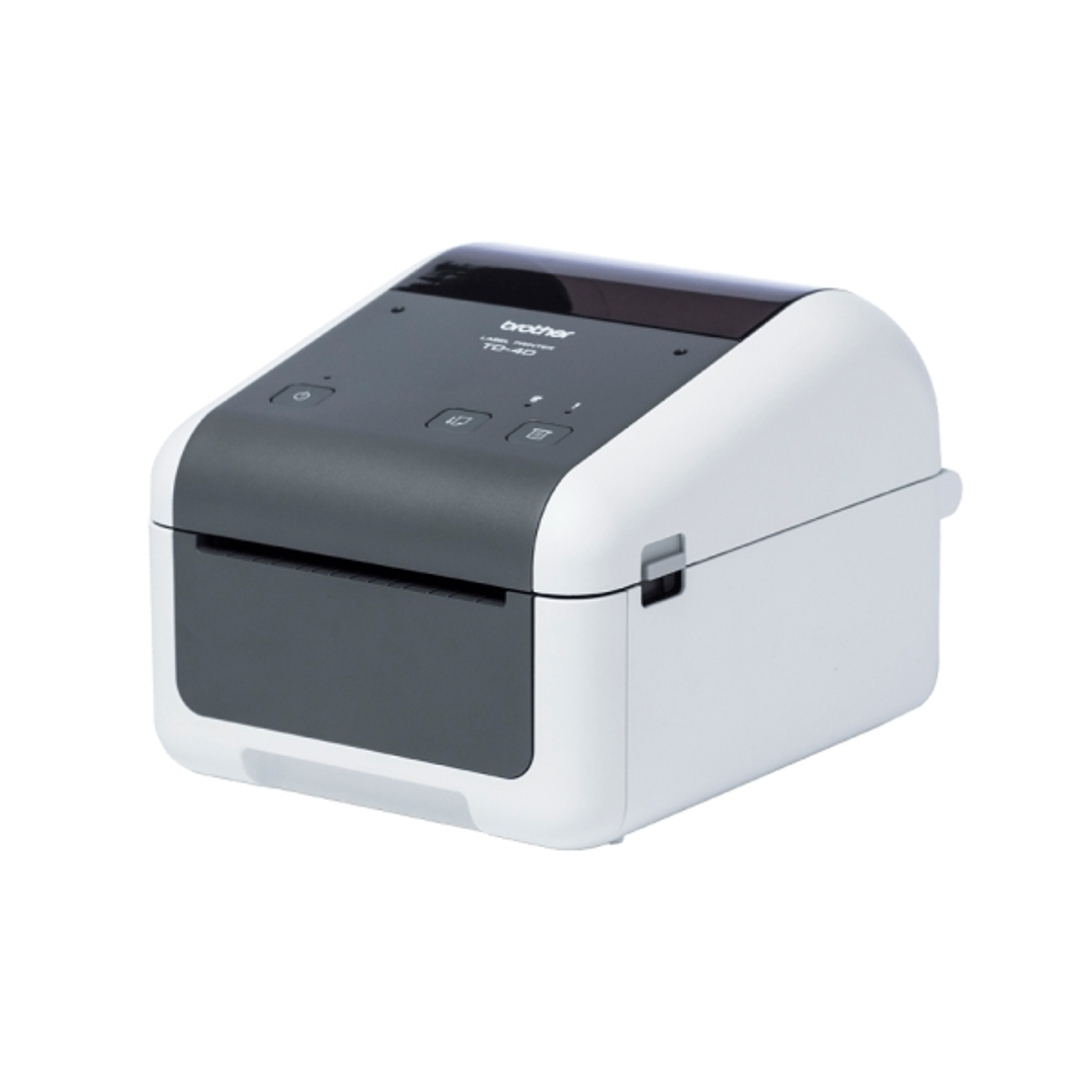 Brother TD-4215D Impresora Termica de Etiquetas USB - Resolucion 203ppp - Velocidad 152,4mms - Color Blanco/Gris 1