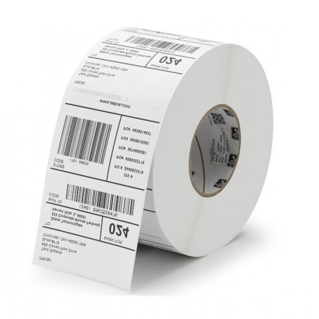 Godex Pack de 10 Rollos de 7500 Etiquetas de Transferencia Termica - 7500 Etiquetas por Rollo - Medidas 100x50mm - Color Blanco Mate 1