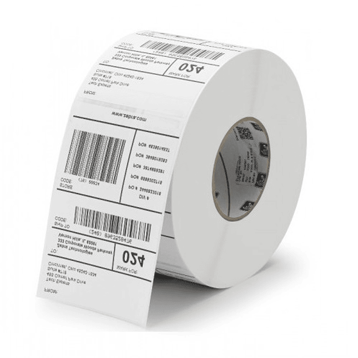 Godex Pack de 10 Rollos de 7500 Etiquetas de Transferencia Termica - 7500 Etiquetas por Rollo - Medidas 100x50mm - Color Blanco Mate 1