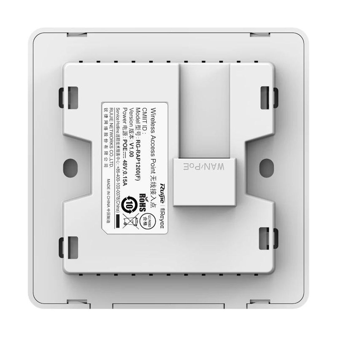 Reyee AC1300 Dual Band Wall Access Point, 867Mbps 2