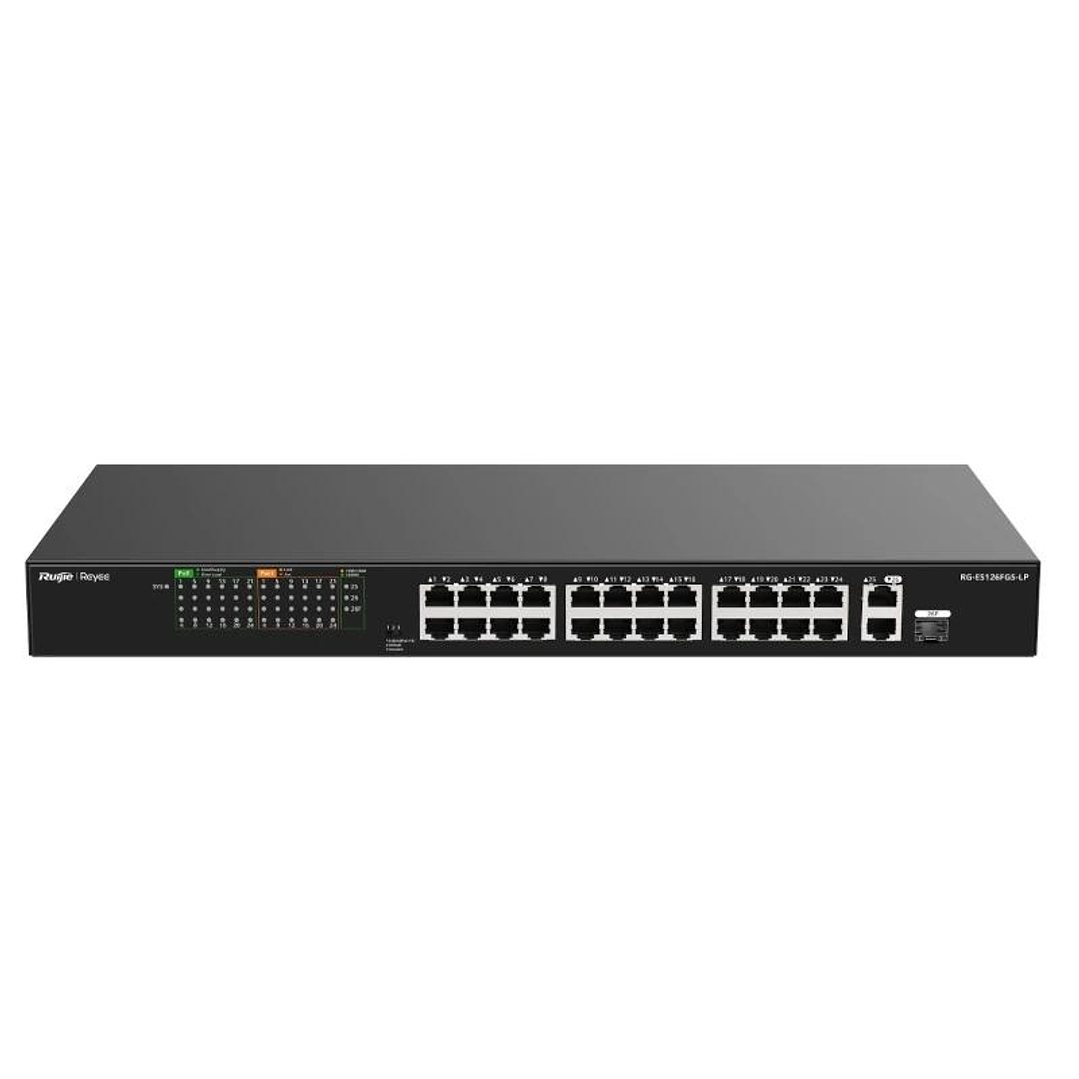 Reyee 24-Port 100Mbps + 1 Uplink Port 1000Mbps + 1 1