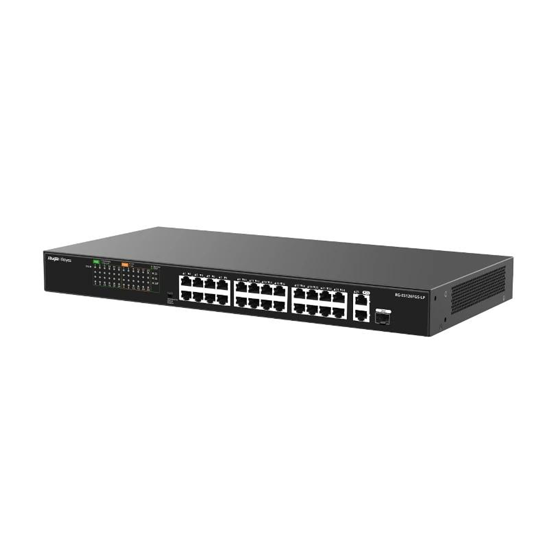 Reyee 24-Port 100Mbps + 1 Uplink Port 1000Mbps + 1 2