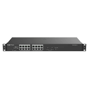 Reyee 16-Port 1000Mbps + 2 Gigabit SFP Ports, 16 o