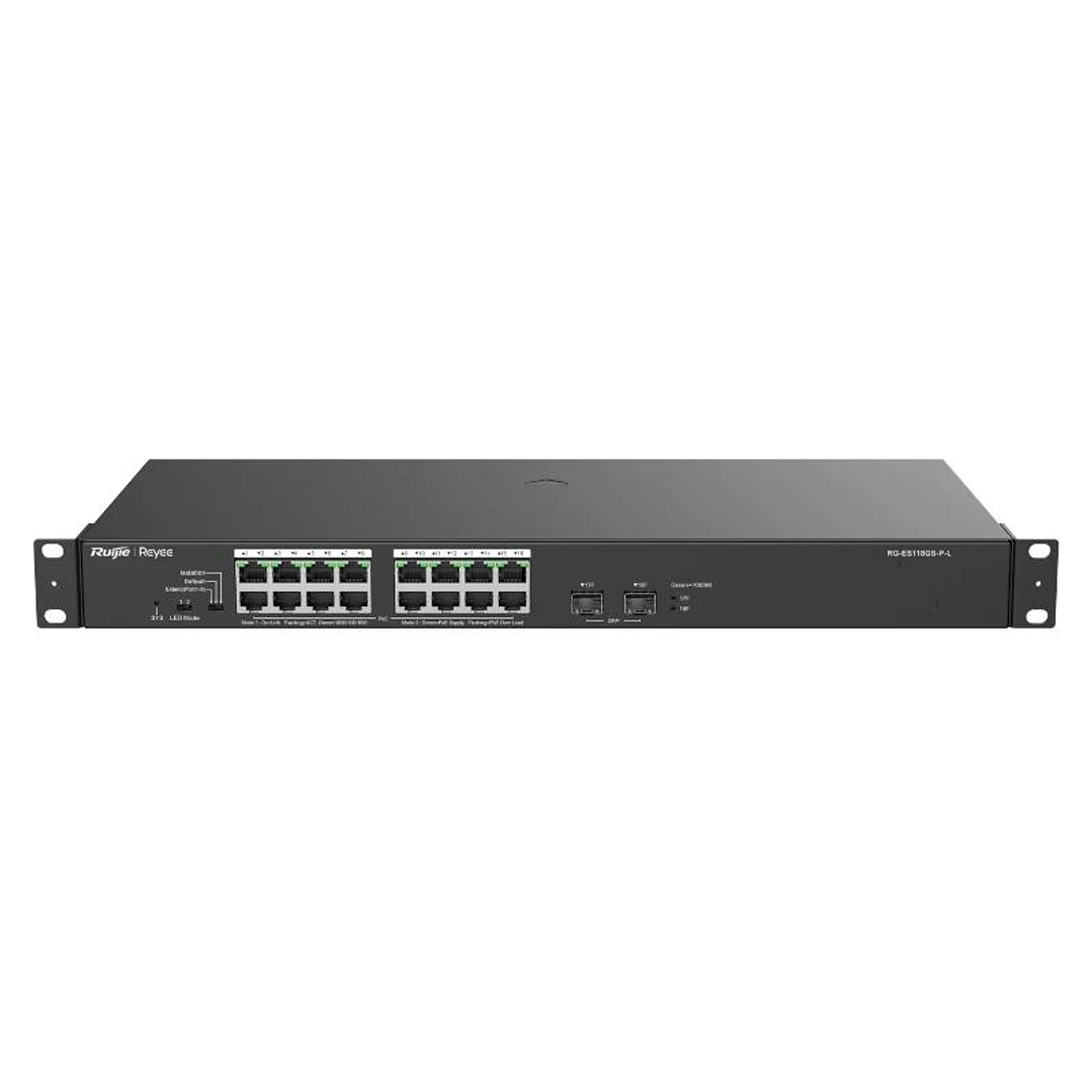 Reyee 16-Port 1000Mbps + 2 Gigabit SFP Ports, 16 o 1