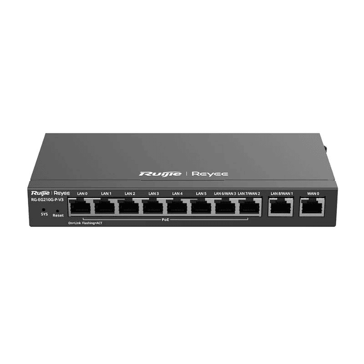 Reyee 10-Port Gigabit Cloud-Managed Gateway, 8 x P 1