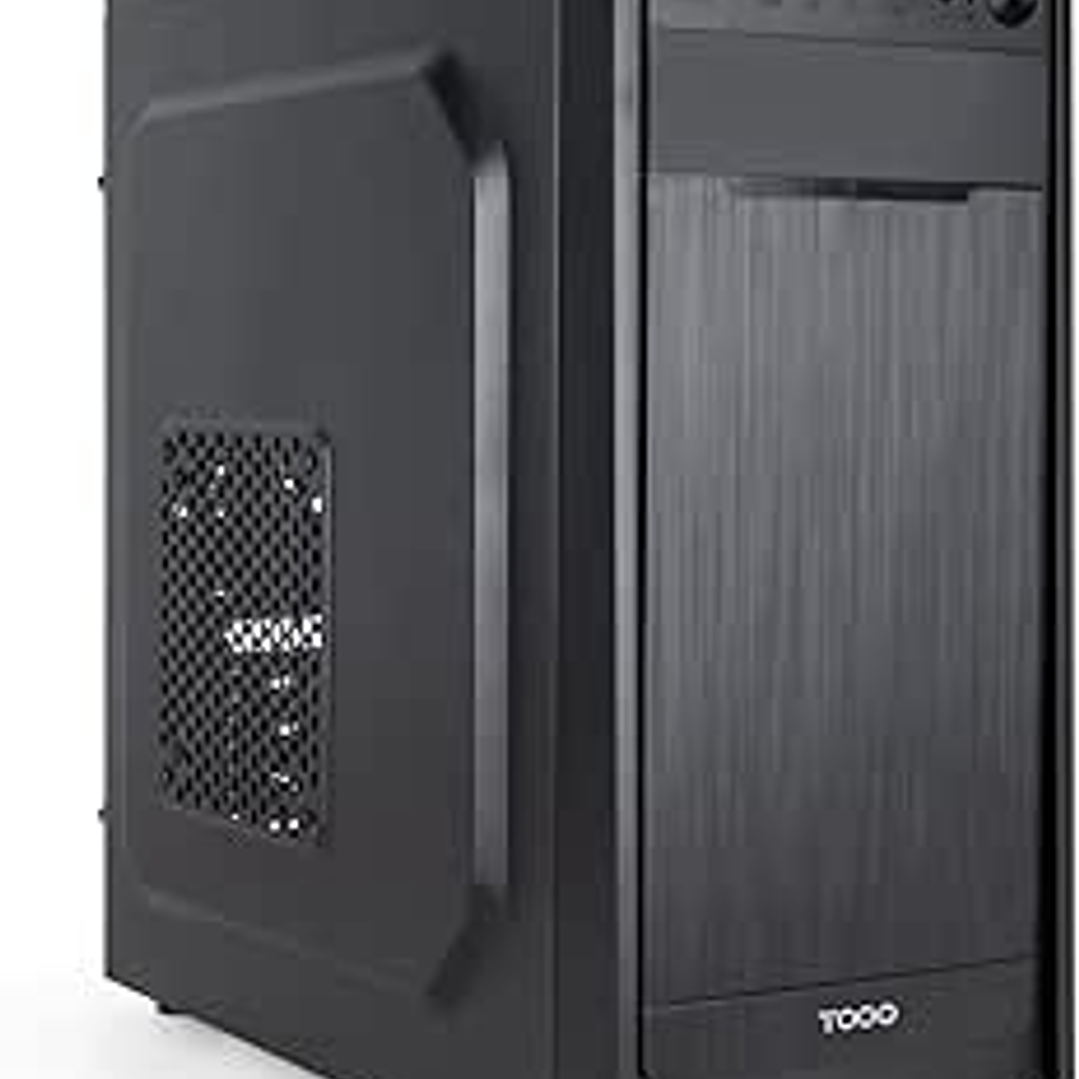 Tooq Prisma Ultra Caja Semitorre ATX - Fuente de Alimentacion 500W - Ventilador 120mm - Bahias 3x 5.25