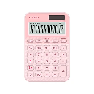Casio SL-20YC Calculadora de Sobremesa con Pantalla LCD de 12 Digitos - Calculo de Impuestos, Porcentajes, Raiz Cuadrada etc... - Alimentacion Solar y