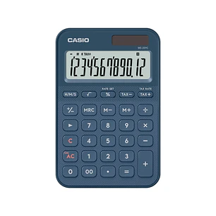 Casio SL-20YC Calculadora de Sobremesa con Pantalla LCD de 12 Digitos - Calculo de Impuestos, Porcentajes, Raiz Cuadrada etc... - Alimentacion Solar y